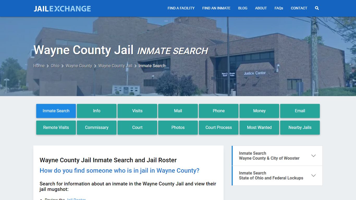 Inmate Search: Roster & Mugshots - Wayne County Jail, OH